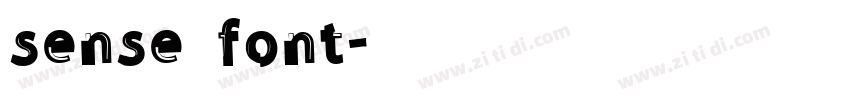 sense font字体转换